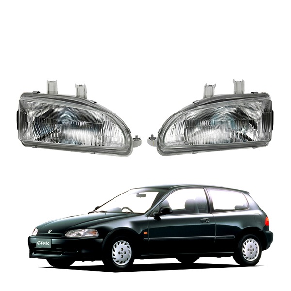 【DEPO 正規品】 ホンダ シビック EG系 EG6 EG4 EG9 EG8 純正タイプ ヘッドライト 左右セット 日本光軸 33101-SR3-E01 33151-SR3-E01|TOYOTA |