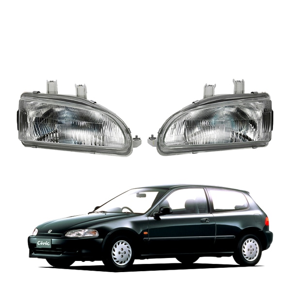 【DEPO 正規品】 ホンダ シビック EG系 EG6 EG4 EG9 EG8 純正タイプ ヘッドライト 左右セット 日本光軸 33101-SR3-E01 33151-SR3-E01