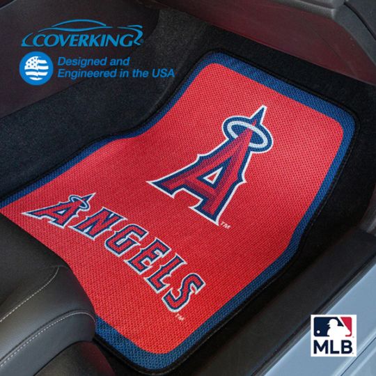 ロサンゼルス・エンゼルス LA Angels 正規品 オフィシャル MLB シリーズ 公式 カーマット フロアマット フロント左右セット