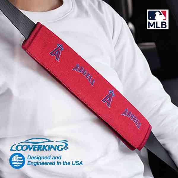 ロサンゼルス・エンゼルス LA Angels 正規品 オフィシャル MLB シリーズ 公式 シートベルトパッド シートベルトカバー左右2個セット