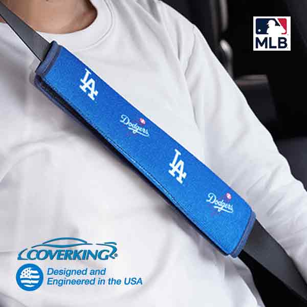 ロサンゼルス ドジャース LA Dodgers 正規品 オフィシャル MLB シリーズ 公式 シートベルトパッド シートベルトカバー左右2個セット