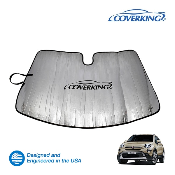 【CoverKing 正規品】 専用設計 サンシェード フロントガラス ウィンドウ サンシェイド フィアット FIAT 500X 334 チンクエチェントエックス カバーキング