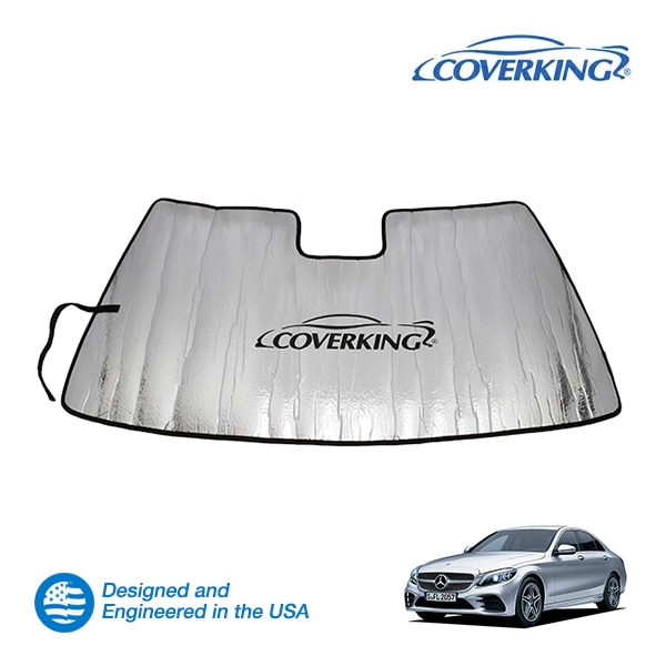 【CoverKing 正規品】 専用設計 サンシェード メルセデスベンツ Cクラス W205 フロントガラス ウィンドウ サンシェイド