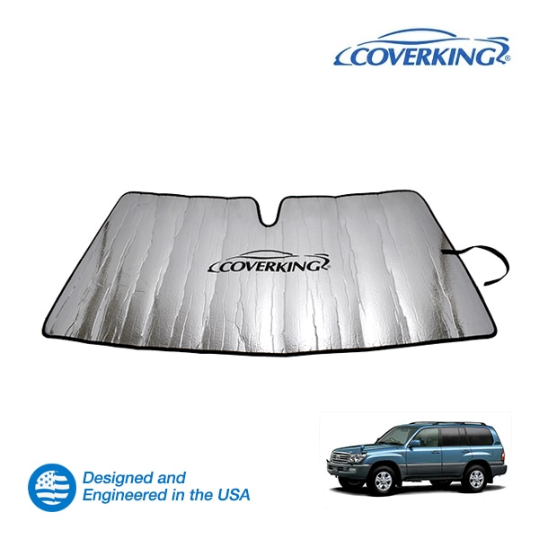 【CoverKing 正規品】 専用設計 サンシェード トヨタ ランドクルーザー 100 ランクル TOYOTA フロントガラス ウィンドウ サンシェイド