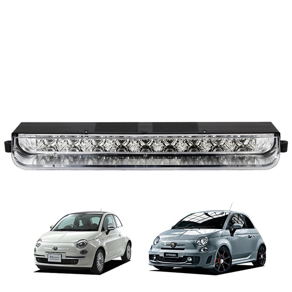 LED ハイマウント ストップランプ ブレーキランプ クリア クローム フィアット FIAT 500 312系 チンクエチェント アバルト ABARTH 500 595 695