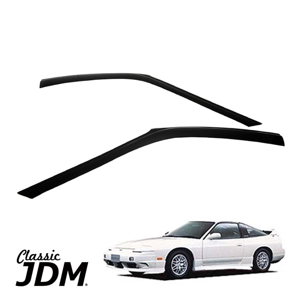 JDMクラシック 正規品 日産 180SX RS13 KRS13 RPS13 KRPS13 ワンエイティ ドアバイザー スモーク サイドバイザー ドアディフレクター 4点セット　　|NISSAN|JP