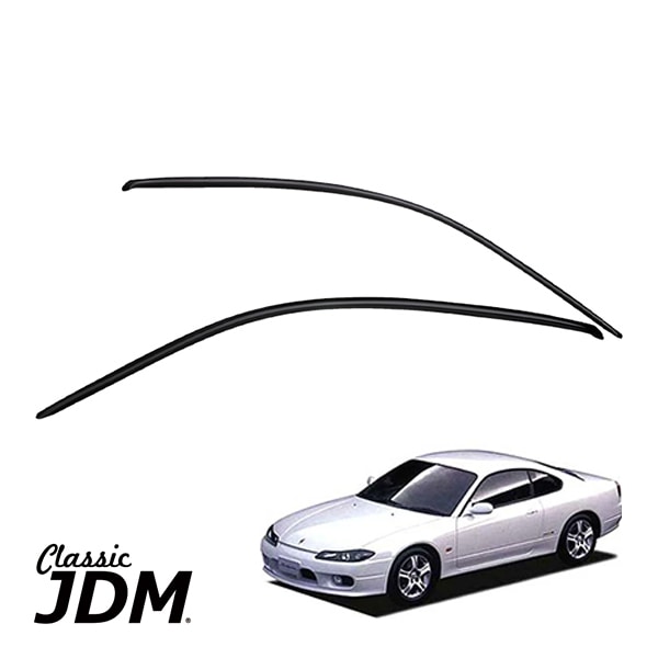 JDMクラシック 正規品 日産 シルビア S15 スモーク ドアバイザー サイドバイザー ドアディフレクター ルーフバイザー 2ドア クーペ 左右セット