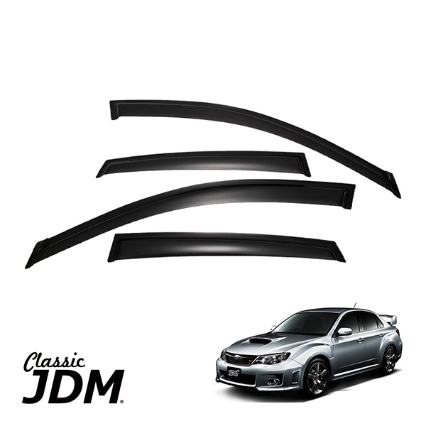 JDMクラシック 正規品 スバル インプレッサ WRX STi GVB  スモーク ドアバイザー サイドバイザー ドアディフレクター 4点セット