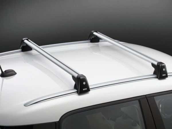 BMW MINI 純正 ベースキャリア ミニ ドアハッチ F55 2本セット ルーフバー ルーフキャリア 最大積載75kg 82712327919　