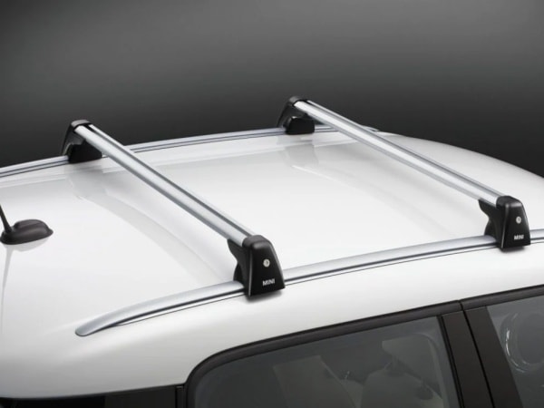 BMW MINI 純正 ベースキャリア ミニ ドアハッチ F55 2本セット ルーフバー ルーフキャリア 最大積載75kg 82712327919