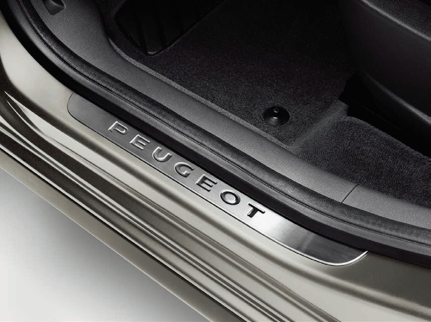 プジョー 純正 ドアステップ プロテクター 308 T75 3008 T85 P84 ステンレスヘアライン調 (Prenium用) 00009400JP