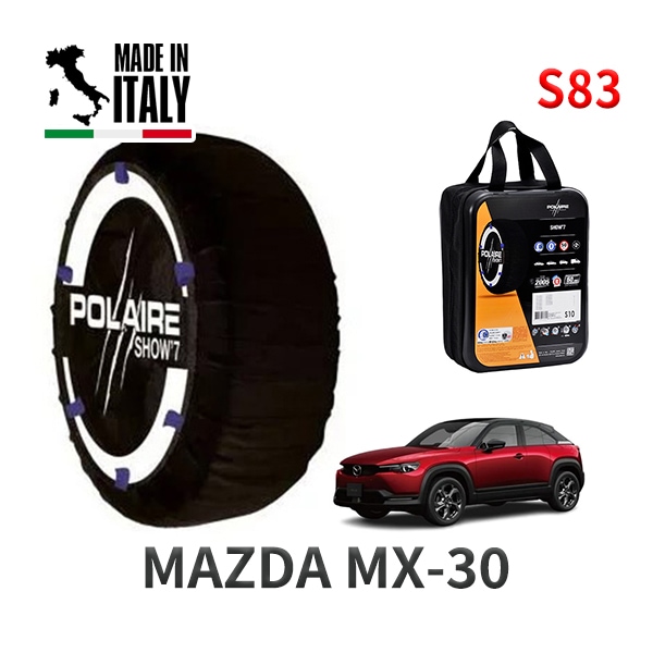 POLAIRE 正規品 スノーソックス S83 イタリア製 スノーチェーン Show'7 MX-30 / DREJ3P タイヤサイズ： 215/55R18|スノーソックス (タイヤチェーン)|UNIV