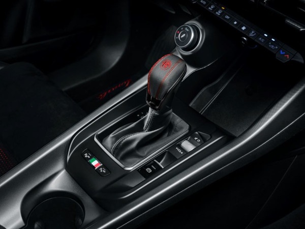 アルファロメオ 純正 シフトノブ トナーレ 115 TONALE AV113 AV115 ブラック レザー レッドステッチ 50290947