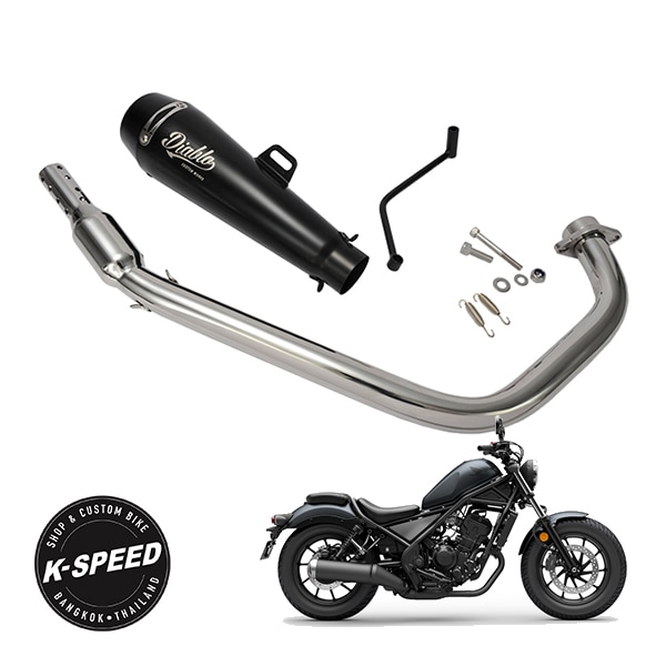 レブル250 ディアブロマフラー　フロントフェンダーセット K-SPEED製】 ホンダ Diablo レブル250 Rebel ディアブロマフラー