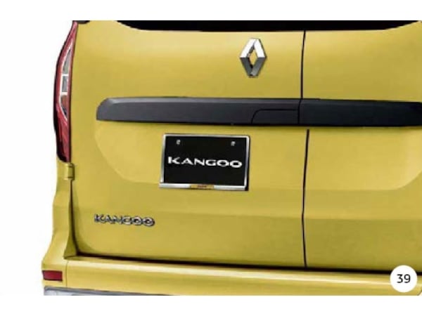 ルノー 純正 ナンバープレートフレーム リム カングー KANGOO トゥインゴ AHH4 TWINGO ルーテシア キャプチャー クローム RENAULTロゴ入り ABS製 YAF020