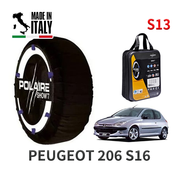 POLAIRE 正規品 スノーソックス S13 イタリア製 スノーチェーン Show'7 フォルクスワーゲン ポロ / 9NBUD タイヤサイズ： 185/60R14 インチ用