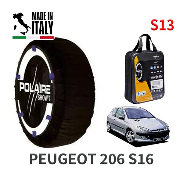 POLAIRE 正規品 スノーソックス S13 イタリア製 スノーチェーン Show'7 スズキ ハスラー / MR92S タイヤサイズ： 165/60R15