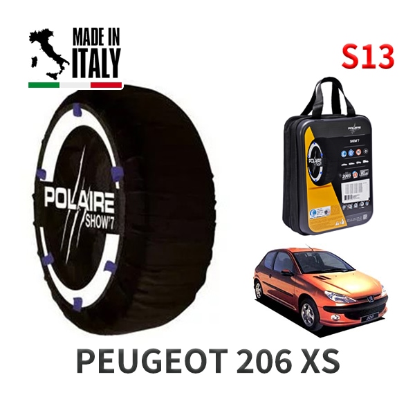 POLAIRE 正規品 スノーソックス S13 イタリア製 スノーチェーン Show'7 スズキ ワゴンR / MC22S タイヤサイズ： 155/80R13 13インチ用