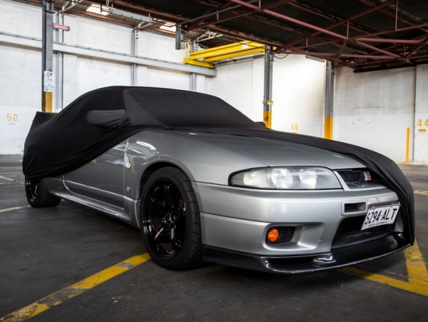 【FITMINT 正規品】 インドアカーカバー 屋内用ボディカバー ブラック 日産 5代目 スカイライン GT-R GTR GTS GTST R33 93-98y (平成5年8月～平成10年4月) 車種別専用設計