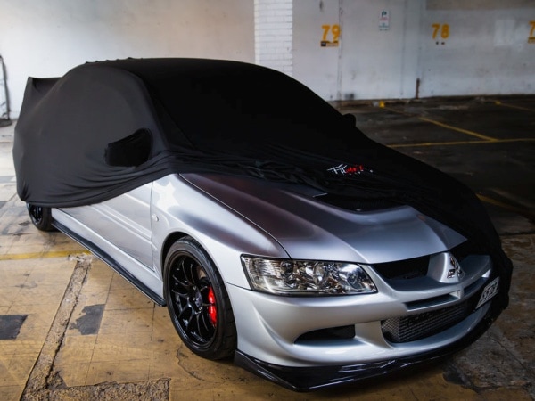 【FITMINT 正規品】三菱 ランサーエボリューション ランエボ 7 8 9 CT系 2.0 GSR 4WD インドアカーカバーカーカバー ブラック オーストラリア製