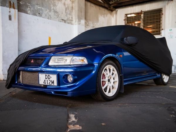 【FITMINT 正規品】三菱 ランサーエボリューション 4 5 6 CN9A CP9A 2.0 GSR X 4WD GSR インドアカーカバー カーカバー ブラック 専用設計