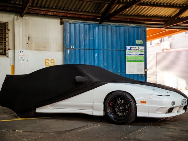 【FITMINT 正規品】 インドアカーカバー 屋内用ボディカバー スポイラー対応 日産  シルビア 180SX S13 14 15 88-02y KS QS Silvia 車種別専用設計