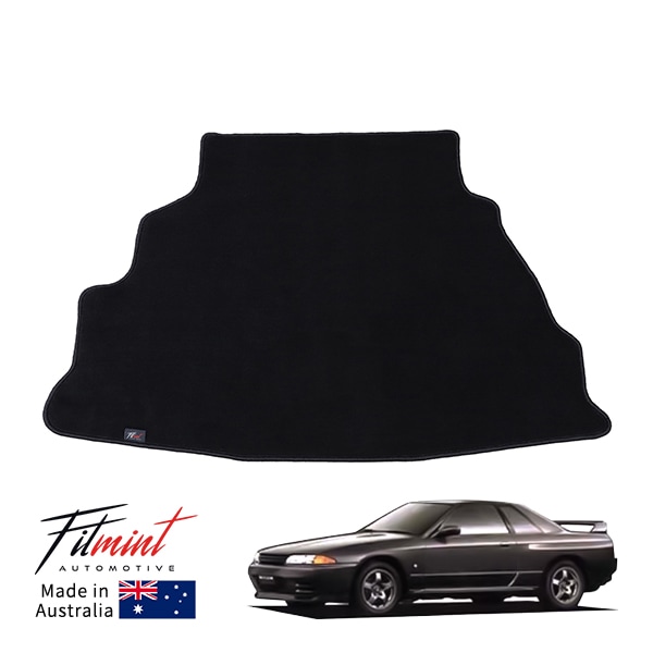 【FITMINT 正規品】 ラゲッジマット トランクマット ブラック 日産 4代目 スカイライン GT-R GTR GTS GTST R32 89-94y (平成元年8月~平成6年11月) 車種別専用設計