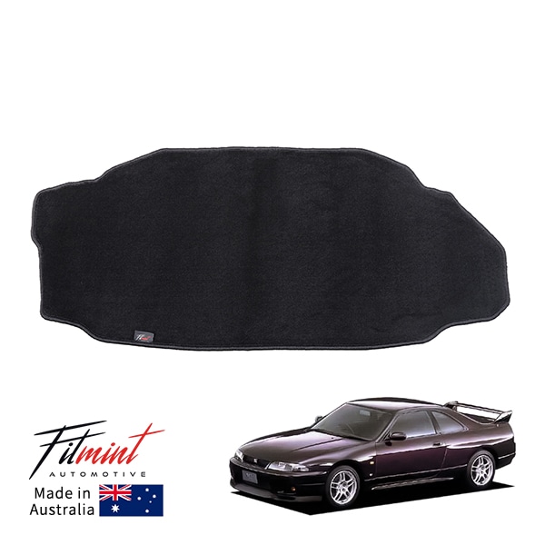 【FITMINT 正規品】 ラゲッジマット トランクマット ブラック 日産 5代目 スカイライン GT-R GTR GTS GTST R33 93-98y (平成5年8月～平成10年4月) 車種別専用設計　