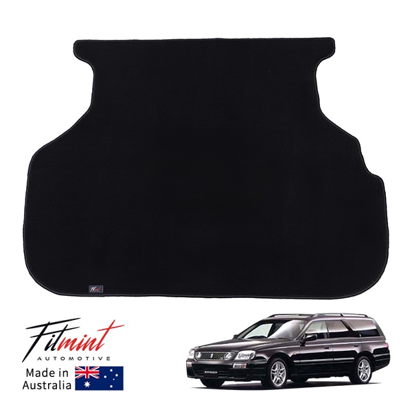 【FITMINT 正規品】 日産 ステージア WGNC34 2.6 オーテックバージョン 260RS 4WD AUTECH ラゲッジマット トランクマット ブラック