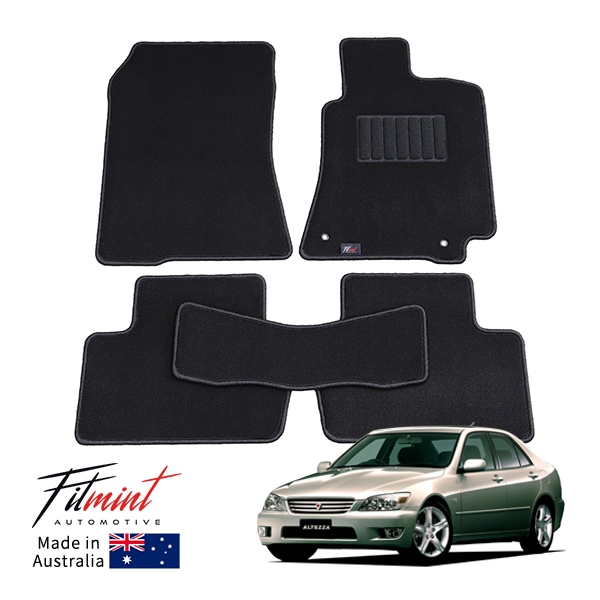 【FITMINT 正規品】トヨタ アルテッツァ GXE10 SXE10 2.0 RS200 AS200 Zエディション フロアマット カーペットマット ブラック 前後セット