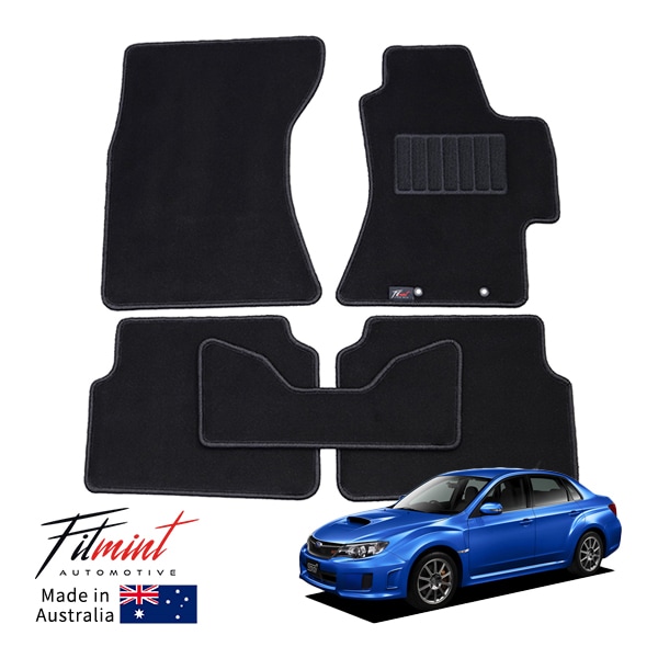 【FITMINT 正規品】 スバル インプレッサSTI GE GH GR GV 2.0 WRX 4WD 2.5 WRX Aライン 4WD フロアマット 高級 カーペットマット 前後5枚セット 