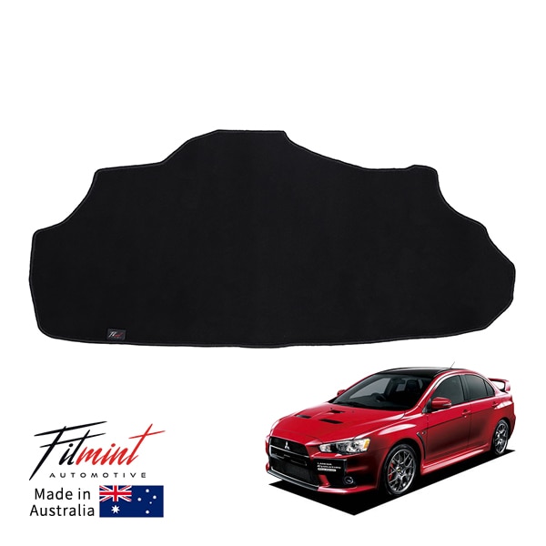 【FITMINT 正規品】三菱 ランサーエボリューション X エボX 10 CBA-CZ4A2.0 RS X 2.0 GSR X 4WD ラゲッジマット トランクマット ブラック