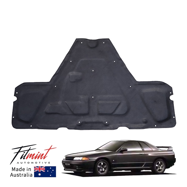 【FITMINT 正規品】 ボンネットインシュレーター エンジンフードライナー ガラス繊維素材 日産 4代目 スカイライン GT-R GTR GTS GTST R32 89-93y (平成元年5月〜平