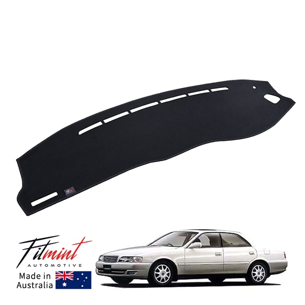 【FITMINT 正規品】 ダッシュマット ダッシュボードマット ブラック トヨタ 6代目 チェイサー JZX100 96-01y (平成8年9月~平成13年10月) エアバッグモデル 車種別専用設計 日除け 紫外線 映り込み防止 ドレスアップ