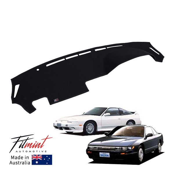 【FITMINT 正規品】 ダッシュマット ダッシュボードマット ブラック 日産 5代目 シルビア S13 180SX 89-93y KS QS Silvia 車種別専用設計 日除け 紫外線 映り込み防止 ドレスアップ