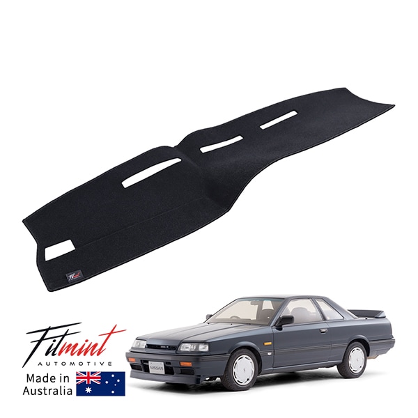 【FITMINT 正規品】 ダッシュマット ダッシュボードマット ブラック 日産 3代目 スカイライン GTS-R R31 85-89y (昭和60年8月~平成2年7月) 車種別専用設計 日除け 紫外線 映り込み防止 ドレスアップ