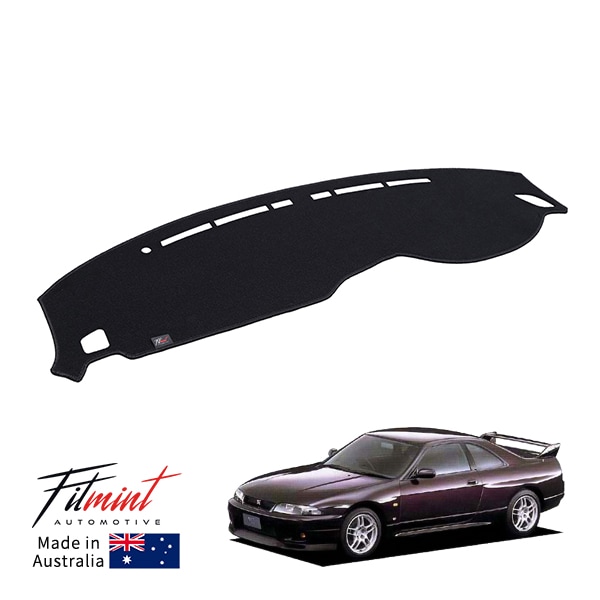 【FITMINT 正規品】ニッサン スカイライン GTR GT-R GTS GTST R33 BCNR33 ダッシュマット ダッシュボードマット ブラック 車種別専用設計 日除け 紫外線 映り込み防止 ドレスアップ