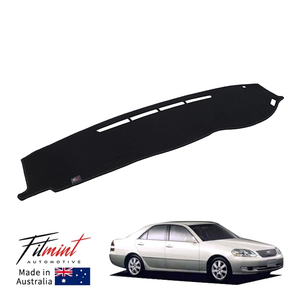 【FITMINT 正規品】 ダッシュマット ダッシュボードマット ブラック トヨタ 9代目 マーク2 X110 00-04y (平成12年10月~平成16年11月) エアバッグモデル 車種別専用設計 日除け 紫外線 映り込み防止 ドレスアップ