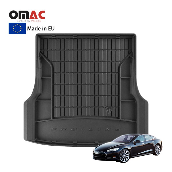 【OMAC 正規品】 プレミアムラゲッジマット テスラ モデルS 12-24y (平成24年4月~現行) オールウェザー 高耐久性 ラゲッジトレイ