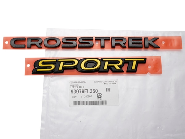 US スバル 純正 エンブレム XV GT クロストレック仕様 CROSSTREK SPORT 