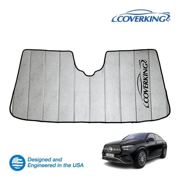 【CoverKing 正規品】 専用設計 サンシェード 吸盤不要 折りたたみ式 グレー 収納袋付き 19y- (令和元年6月～現行) メルセデスベンツ GLEクラス W167 C167 カバーキング　