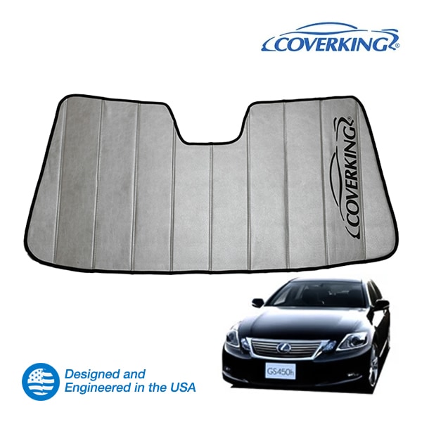 【CoverKing 正規品】 専用設計 サンシェード 吸盤不要 折りたたみ式 グレー 収納袋付き 05y-12y(平成17年8月～平成24年1月) レクサス GS300 GS430 GS450h GS350 GS460 190系 カバーキング　