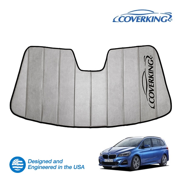 【CoverKing 正規品】 専用設計 サンシェード 吸盤不要 折りたたみ式 グレー 収納袋付き 21-24(令和3年4月~令和6年4月) BMW 2シリーズ F44 カバーキング