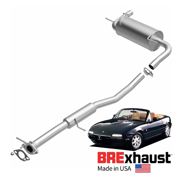 BREXhaust 正規品 マツダ ユーノス ロードスターNA NA6 NA8 ダイレクトフィット 純正交換タイプ エギゾーストシステム