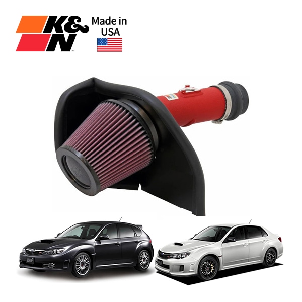 【K&N Filters 正規品】 コールドエアーインテーク エアフィルター エアクリーナー スバル インプレッサ WRX Sti GP/GJ系 (平成20~25年) ハイフロー アルミチューブ