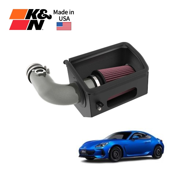 【K&N Filters 正規品】 コールドエアーインテーク エアフィルター エアクリーナー スバル BRZトヨタ 86 ZD8系/NZ8系 (令和4~6年) ハイフロー アルミチューブ