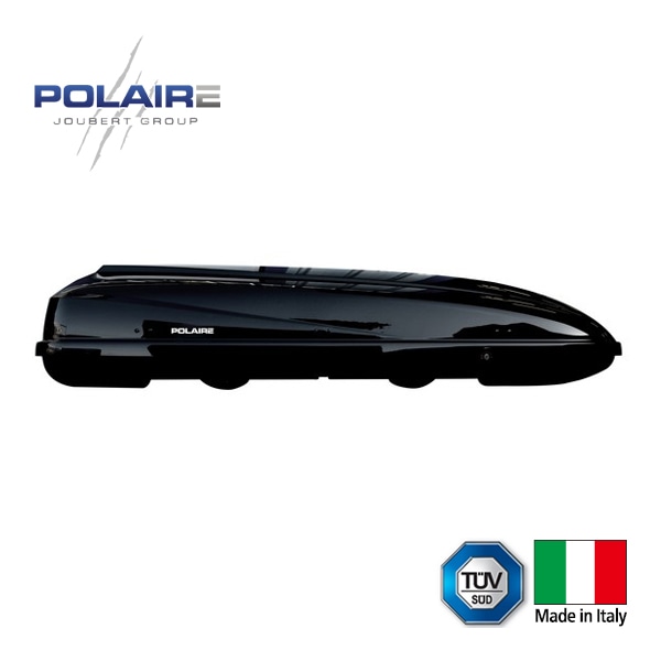POLAIRE 正規品 トラベル 650L 75kg ルーフボックス ブラック トヨタ 日産 マツダ ホンダ スズキ 三菱 イタリア製 ポレア　