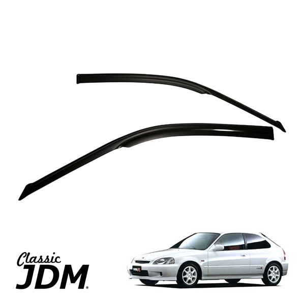 JDMクラシック 正規品 ホンダ シビック EK9 タイプR タイプーR TYPE-R 1.6L 3ドア ドアバイザー左右セット|HONDA |JPN BRAND