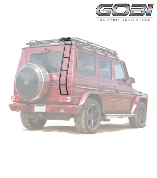 【GOBI USA 正規品】 リアラダー ベンツ Gクラス W463 ゲレンデヴァーゲン G36 AMG 500GE W463 90-18y ステンレススチール リアゲート用ハシゴ