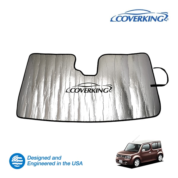 【CoverKing 正規品】 専用設計 サンシェード 日産 キューブ Z12 NISSAN フロントガラス ウィンドウ サンシェイド